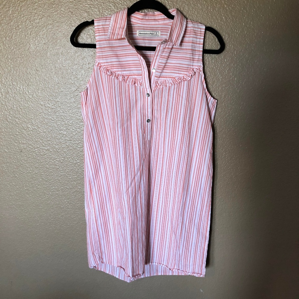 A&F Ruffled Shirtdress